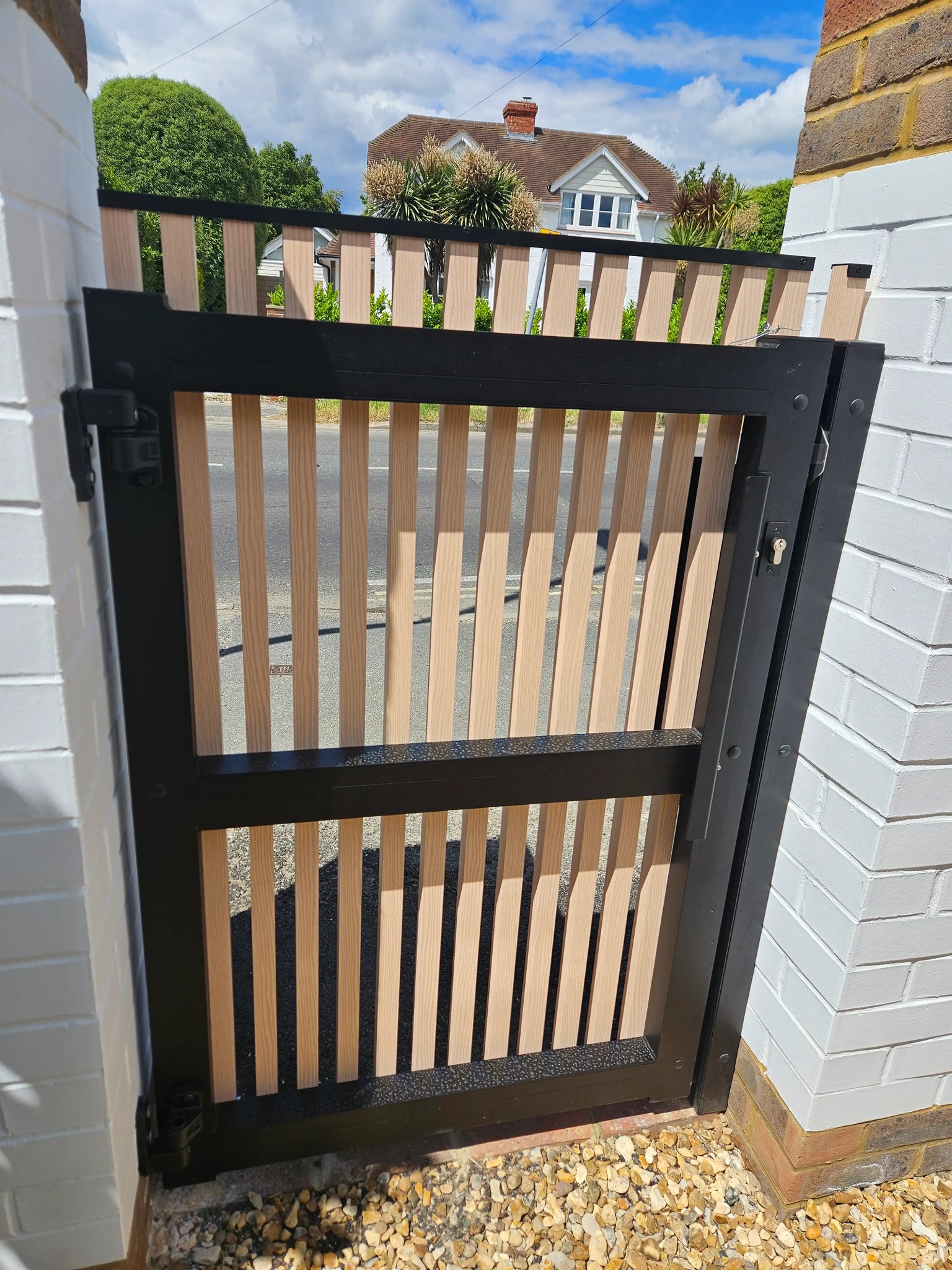 New lock installed on a garden gate for a property in Southampton